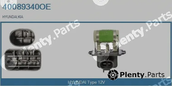 Real 40089340OE — Series resistor, electric motor (radiator fan)