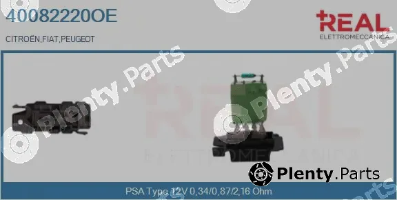 Real 40082220OE — Resistor, interior blower