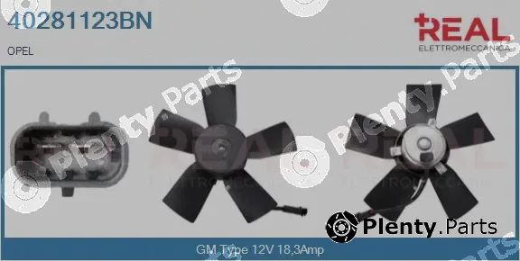 Real 40281123BN — Fan, engine cooling