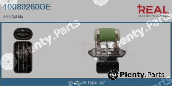 Real 40089260OE — Series resistor, electric motor (radiator fan)