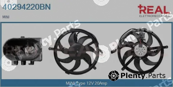 Real 40294220BN — Electric Motor, radiator fan