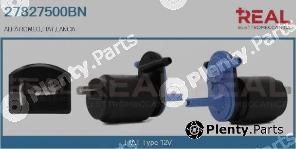 Real 27827500BN — Washer Fluid Pump, window cleaning
