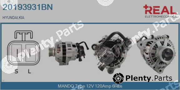 Real 20193931BN — Alternator