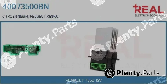 Real 40073500BN — Resistor, interior blower