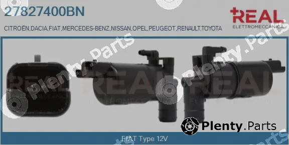 Real 27827400BN — Washer Fluid Pump, window cleaning