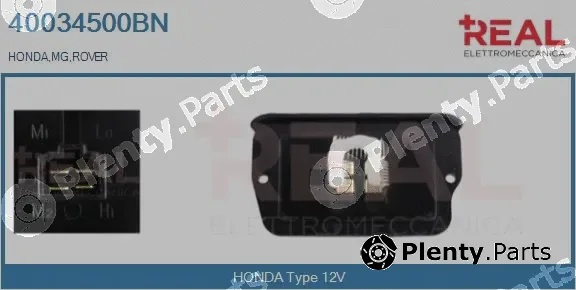 Real 40034500BN — Resistor, interior blower