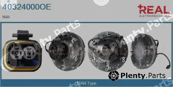 Real 40324000OE — Clutch, radiator fan