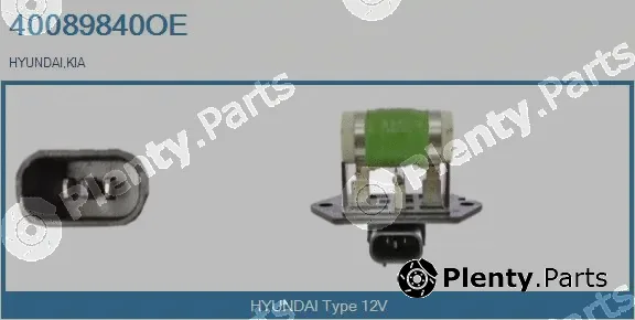 Real 40089840OE — Series resistor, electric motor (radiator fan)