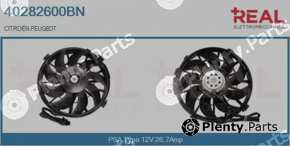 Real 40282600BN — Electric Motor, radiator fan