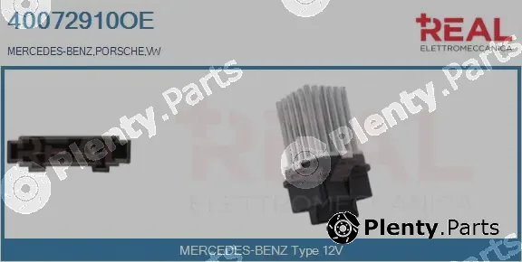 Real 40072910OE — Resistor, interior blower