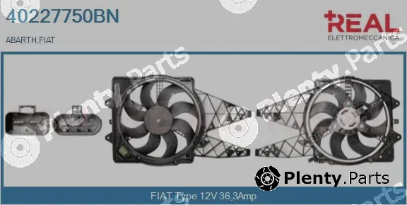 Real 40227750BN — Electric Motor, radiator fan