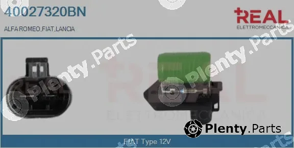 Real 40027320BN — Series resistor, electric motor (radiator fan)