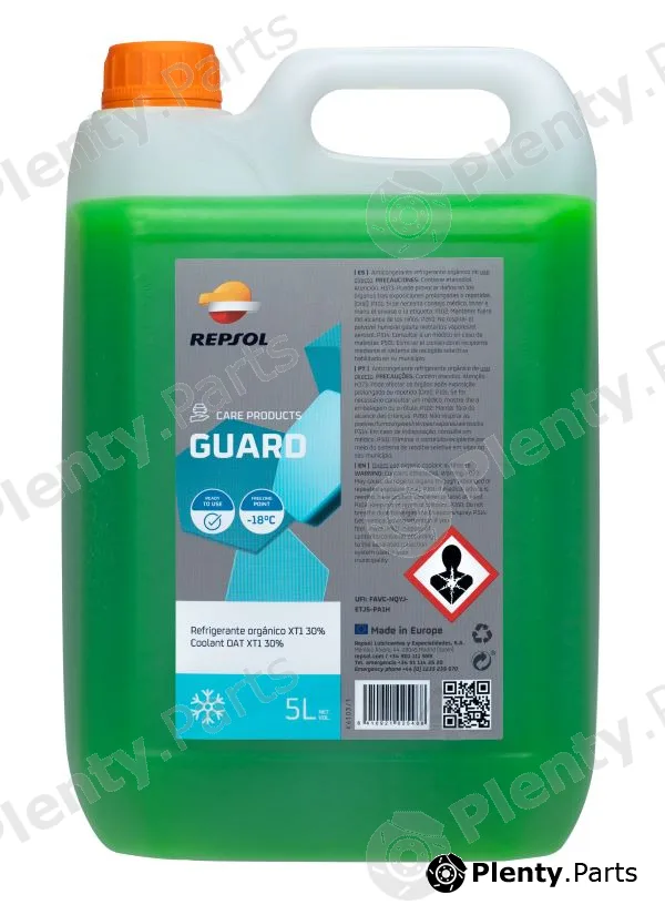 Repsol RPP9143DKB — Antifreeze GUARD REFRIGERANTE ORGÁNICO XT1 30%