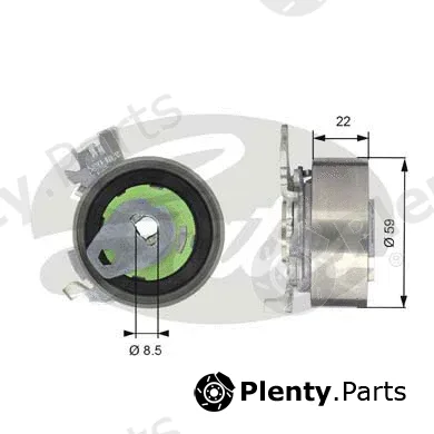 Gates-Sea T43060 — Tensioner Pulley, timing belt PowerGrip®