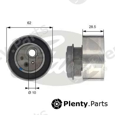 Gates-Sea T43087 — Tensioner Pulley, timing belt PowerGrip®