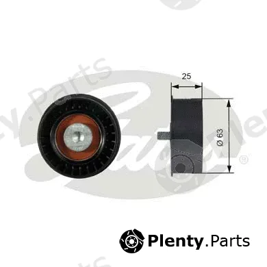 Gates-Sea T42077 — Deflection/Guide Pulley, timing belt PowerGrip®