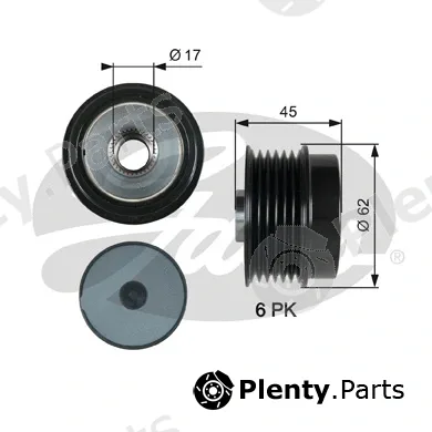 Gates-Sea OAP7180 — Alternator Freewheel Clutch DriveAlign®