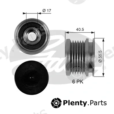 Gates-Sea OAP7040 — Alternator Freewheel Clutch DriveAlign®