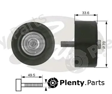 Gates-Sea T36723 — Deflection/Guide Pulley, V-ribbed belt DriveAlign®