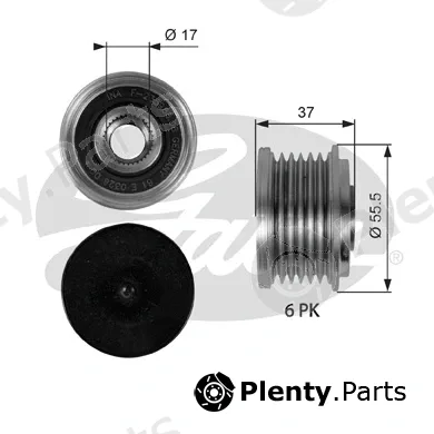 Gates-Sea OAP7046 — Alternator Freewheel Clutch DriveAlign®