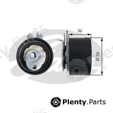 Gates-Sea T43240 — Tensioner Pulley, timing belt PowerGrip®