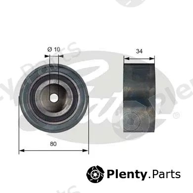 Gates-Sea T41238 — Deflection/Guide Pulley, timing belt PowerGrip®
