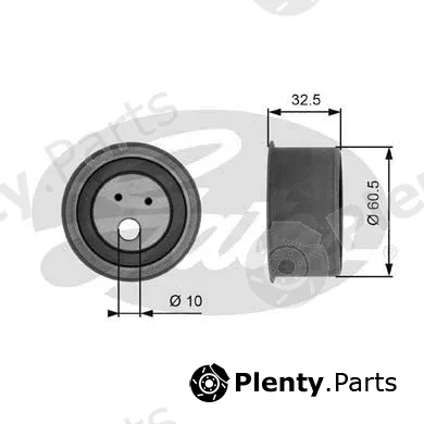 Gates-Sea T41054 — Tensioner Pulley, timing belt PowerGrip®