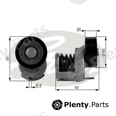 Gates-Sea T38439 — Belt Tensioner, V-ribbed belt DriveAlign®