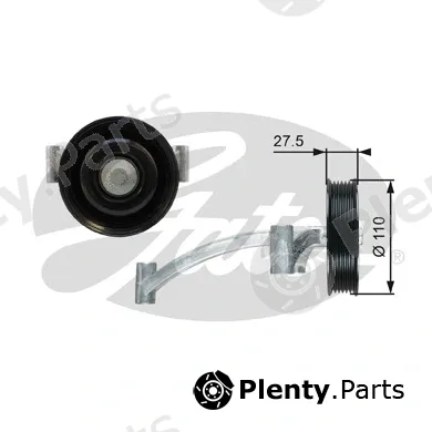 Gates-Sea T36740 — Deflection/Guide Pulley, V-ribbed belt DriveAlign®