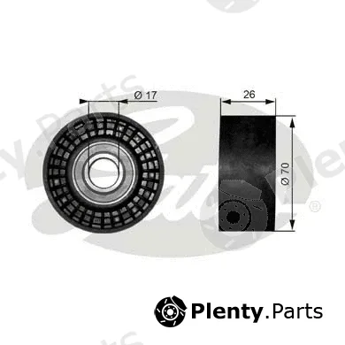 Gates-Sea T38018 — Deflection/Guide Pulley, V-ribbed belt DriveAlign®