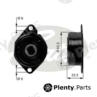 Gates-Sea T39039 — Belt Tensioner, V-ribbed belt DriveAlign®