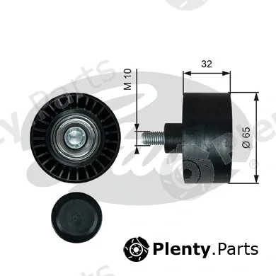 Gates-Sea T36728 — Deflection/Guide Pulley, V-ribbed belt DriveAlign®