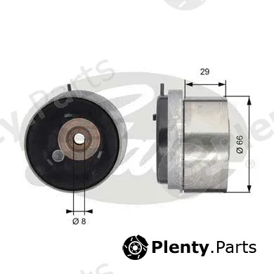 Gates-Sea T43143 — Tensioner Pulley, timing belt PowerGrip®
