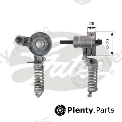 Gates-Sea T38344 — Belt Tensioner, V-ribbed belt DriveAlign®