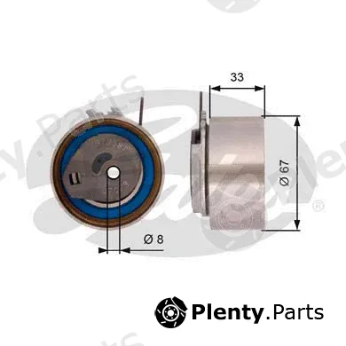 Gates-Sea T43001 — Tensioner Pulley, timing belt PowerGrip®