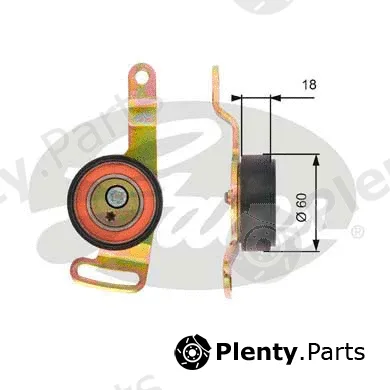 Gates-Sea T39119 — Belt Tensioner, V-ribbed belt DriveAlign®