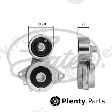 Gates-Sea T39413 — Belt Tensioner, V-ribbed belt DriveAlign®