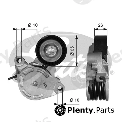 Gates-Sea T39400 — Belt Tensioner, V-ribbed belt DriveAlign®