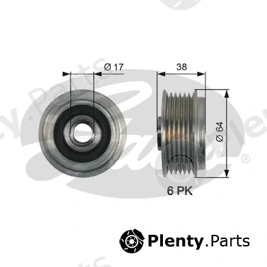 Gates-Sea OAP7165 — Alternator Freewheel Clutch DriveAlign®