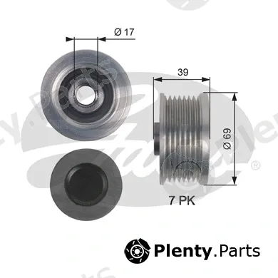 Gates-Sea OAP7149 — Alternator Freewheel Clutch DriveAlign®