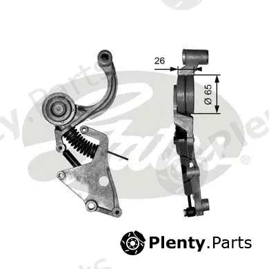Gates-Sea T38404 — Belt Tensioner, V-ribbed belt DriveAlign®