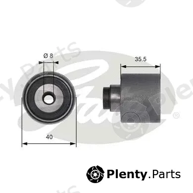 Gates-Sea T41229 — Deflection/Guide Pulley, timing belt PowerGrip®