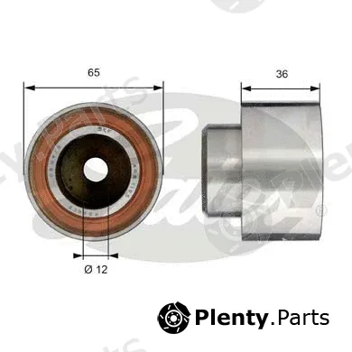 Gates-Sea T42184 — Deflection/Guide Pulley, timing belt PowerGrip®