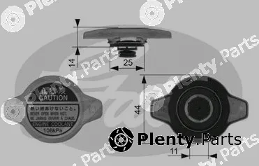 Gates-Sea RC134 — Cap, radiator