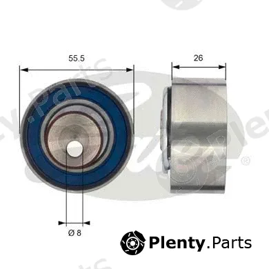 Gates-Sea T43156 — Tensioner Pulley, timing belt PowerGrip®