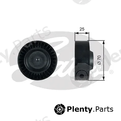 Gates-Sea T36475 — Tensioner Pulley, V-ribbed belt DriveAlign®
