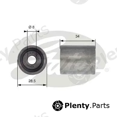 Gates-Sea T42139 — Deflection/Guide Pulley, timing belt PowerGrip®