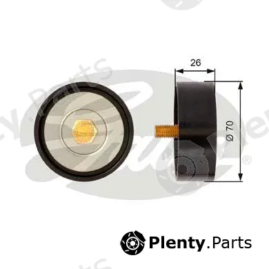 Gates-Sea T36307 — Deflection/Guide Pulley, V-ribbed belt DriveAlign®