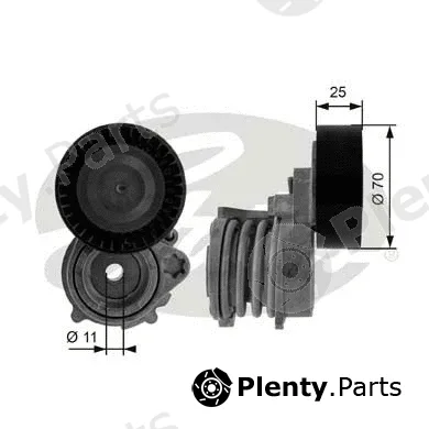 Gates-Sea T38384 — Belt Tensioner, V-ribbed belt DriveAlign®