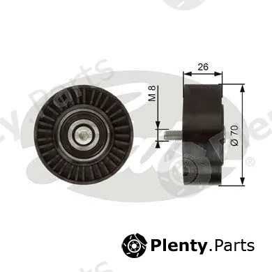 Gates-Sea T36247 — Deflection/Guide Pulley, V-ribbed belt DriveAlign®